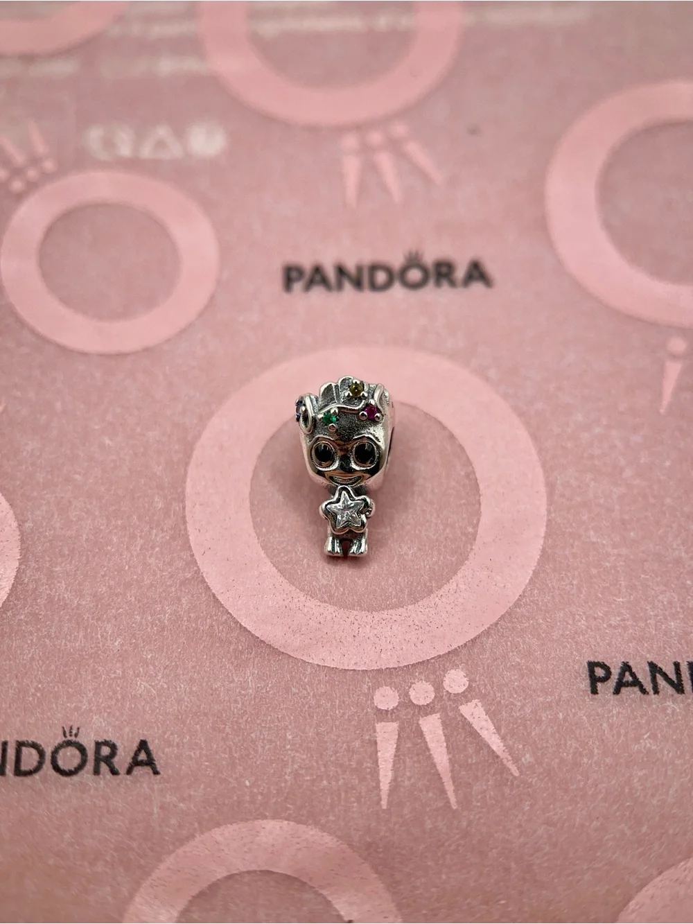 Pandora Marvel Guardians of the Galaxy Holiday Groot Star Charm